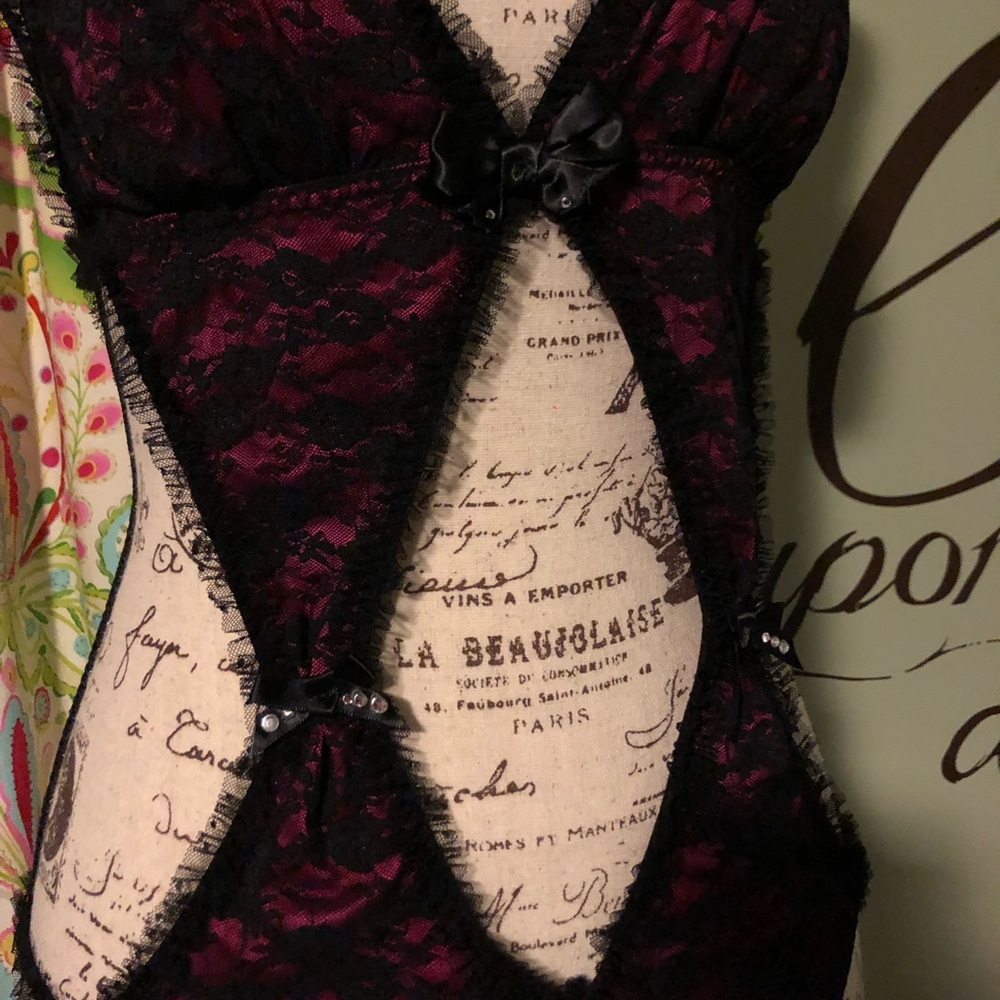 Victoria’s Secret pink/blk lace sexy little thing - Picture 4 of 6